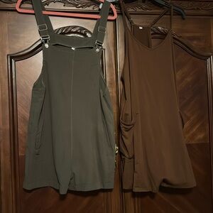 Two pairs of Amazon rompers